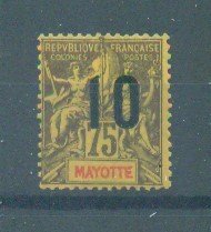 Mayotte  sc# 31 mh cat value $3.50