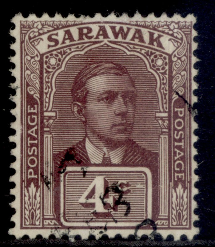 SARAWAK GV SG65, 4c brown-purple, FINE USED. 