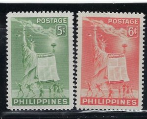Philippines 572-73 MNH 1951 issues (an1344)
