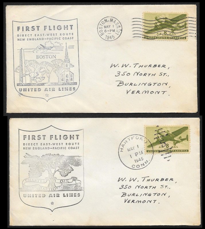 FIRST FLIGHT COVER COLLECTION (109) Covers Mostly US Few International