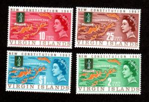 Virgin Islands # 179-182 Mint!
