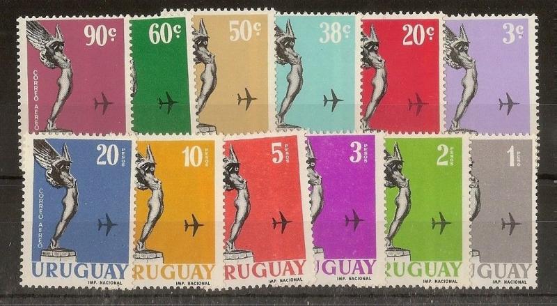 Uruguay 1960 Airs Statue SG1129-1137 MNH