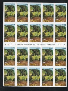 ALLY'S STAMPS US Scott #3089a 32c Iowa Statehood B/P [20] MNH F/VF [P-2]