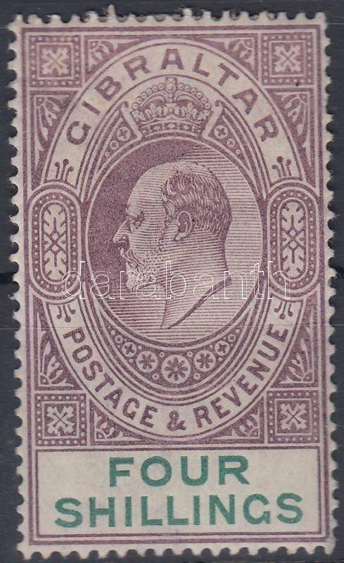 Gibraltar stamp Definitive (tooth fault) HInged 1904 Mi 54 y WS164636