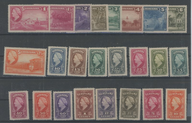 Surinam #184-207 Unused Single (Complete Set)