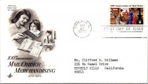 FDC 1972 SC #1468 Artcraft Cachet - Chicago ILL - Single - J1872