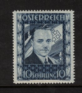Austria #380 Very Fine Never Hinged **With Certificate**