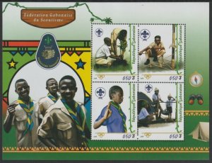 GABON - 2018 - Scouts - Perf 4v Sheet - MNH -Private Issue