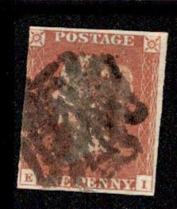 Great Britain #3 Maltese Cross Cancel Lettered KI USD 22.00