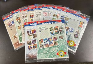 3182-3191 Celebrate The CENTURY 10 Sealed Sheets of MNH stamps  FV $48.90