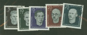 German Democratic Republic (DDR) #B36-B40  Single (Complete Set)