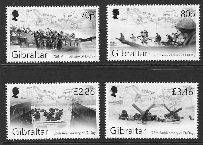 GIBRALTAR 2019 75th ANNIV OF D-DAY MNH 