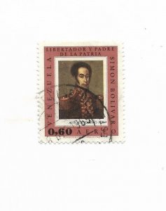 VENEZUELA 1966 SIMON BOLIVAR PORTRAIT MILITARY LIBERATOR USED SC C945 MI 1691