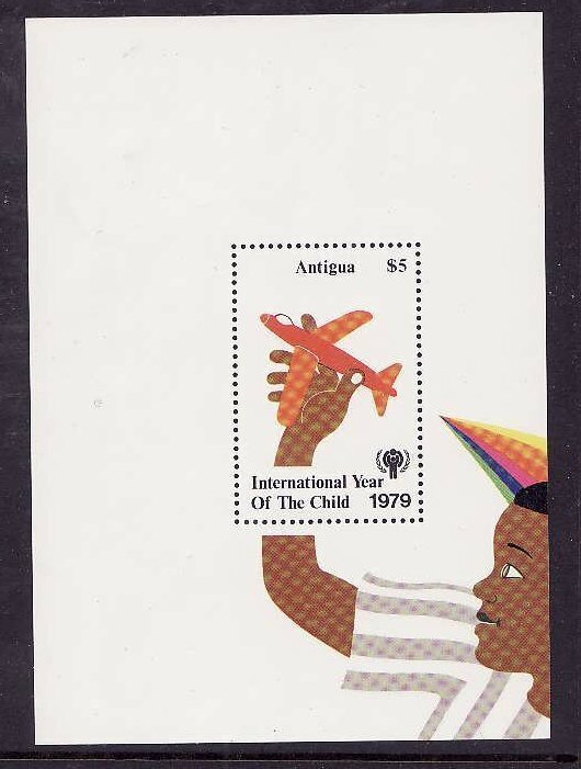 Antigua-Sc#541- id6-unused NH sheet-Year of the Child-1979-