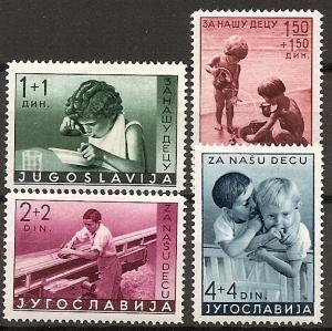 Yugoslavia B 84-87 Mint OG 1939 Child Welfare