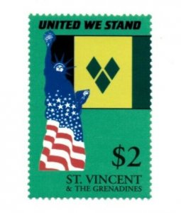 St. Vincent 2001 - SC# 3023 World Trade Center Memorial - Single Stamp - MNH