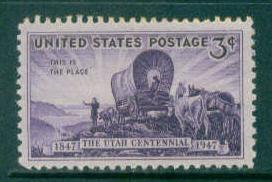 950 3c Utah Fine MNH