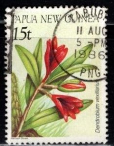 Papua New Guinea - #651 Orchids - Used