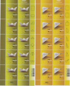 2008 EUROPA CEPT Iceland 2 Mini-sheets, The Letter MNH **