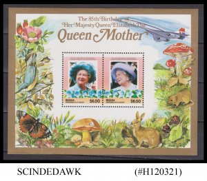 BEQUIA OF ST VINCENT - 1985 85th BIRTHDAY OF THE QUEEN MOTHER - MIN/SHT MNH