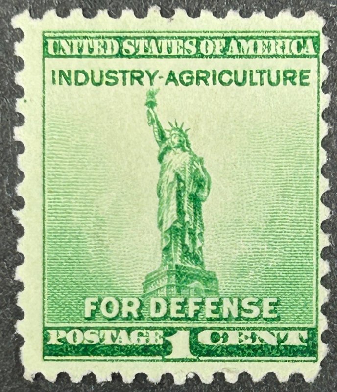 USA SC#899 1940 1c, Statue of Liberty, National Defense Issue, Unused, VG, NG