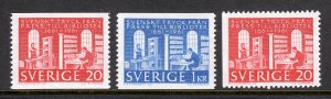 Sweden - Scott #600-602 - MH - SCV $7.60