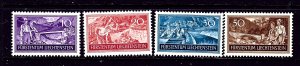 Liechtenstein 132-35 MNH 1937 set (102)