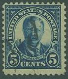 USA SC#557 T. Roosevelt, 5c, used 