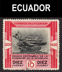 Ecuador Scott 316 F+ used. Key issue.