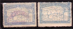 Venezuela #138 (2) copies (U & MH) Cat. $7.00