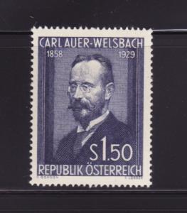 Austria 595 Set MNH Carl Auer von Welsbach, Chemist (A)