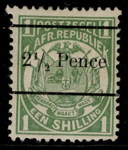 SOUTH AFRICA - Transvaal QV SG198, 2½d on 1s green, M MINT.