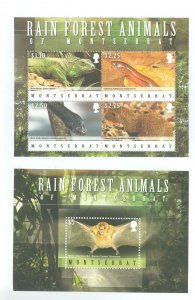 Montserrat #1225-1226 Mint (NH) Souvenir Sheet (Animals)