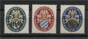 GERMANY REICH, SEMIPOSTALS 1925 VF MNH SET