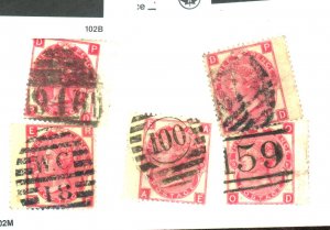 GREAT BRITAIN #49 (5) USED FVF Cat $315