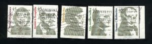 Canada #1622-26    -4    used VF 1996  PD