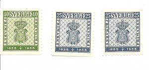 Sweden 474-476 MNH