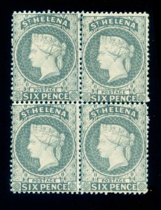 MOMEN: ST HELENA SG #44 BLOCK 1887 MINT OG NH LOT #60435