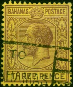 Bahamas 1937 3d Purple & Orange-Yellow SG120a Fine Used