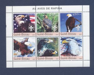 GUINEA-BISSAU - MNH S/S -  birds, eagle, boy scouts - 2003