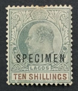 MOMEN: LAGOS SG #53s SPECIMEN 1904 MINT OG H LOT #191839-441