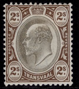 SOUTH AFRICA - Transvaal EDVII SG252, 2s black & brown, M MINT. Cat £75.