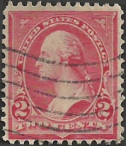 # 267c Used Rose Carmine George Washington