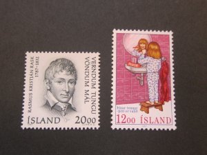 Iceland 1987 Sc 641,647 set MNH