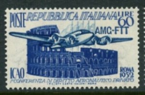 Italy-Trieste A 1952 60L Civil Aviation Conference Sc# 155 NH 