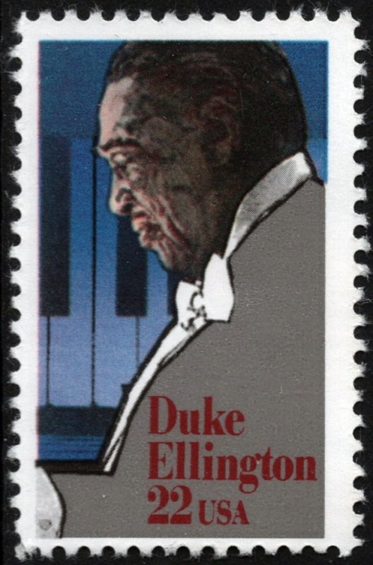 SC#2211 22¢ Duke Ellington Single (1986) MNH