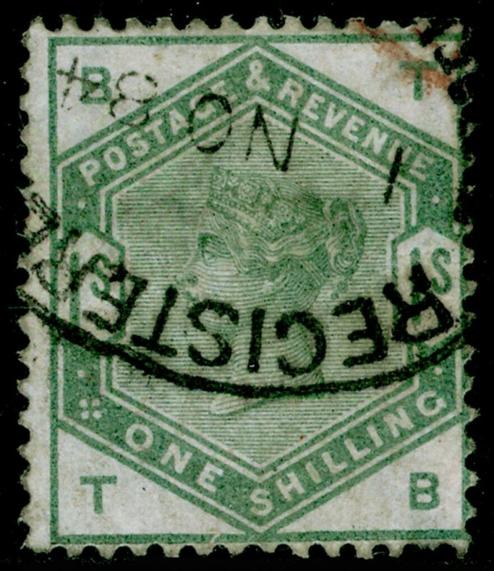 SG196, 1s dull green, FINE USED. Cat £325. TB