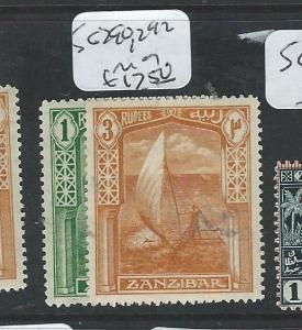 ZANZIBAR  (P0710B) BOAT   1R, 3R   SG 290, 292     MOG