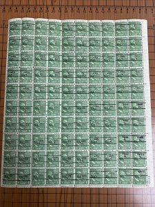 804a Precancel Sheet Of 100 MNH