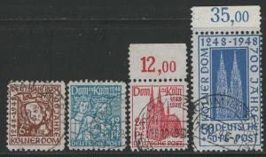 Germany AM Post Scott # B298 - B301, used
